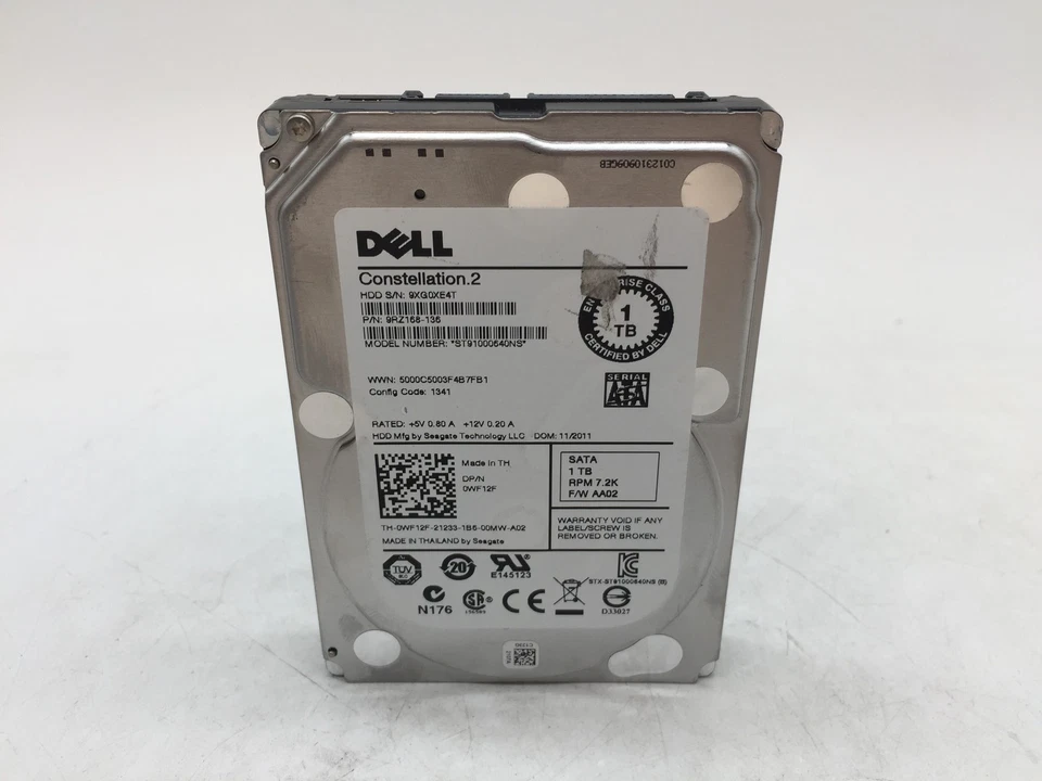 Dell 1TB 2.5" SATA Enterprise Hard Disk Drive ST91000640NS GRADE A FREE S/H - Image 1 of 4