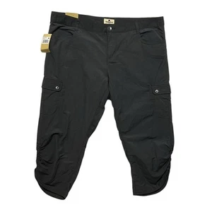 Woolrich Damen Capri Cargo Hose 12 rauchgrau Outdoor Wandern leicht NEU - Bild 1 von 10
