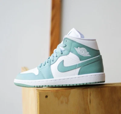 Nike Air Jordan 1 Mid White Cannon BQ6472-138 Women's Size New - Image 1 of 4