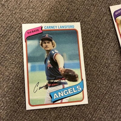 1980 Topps Carney Lansford #337 California Angels Baseball Card - Image 1 of 2