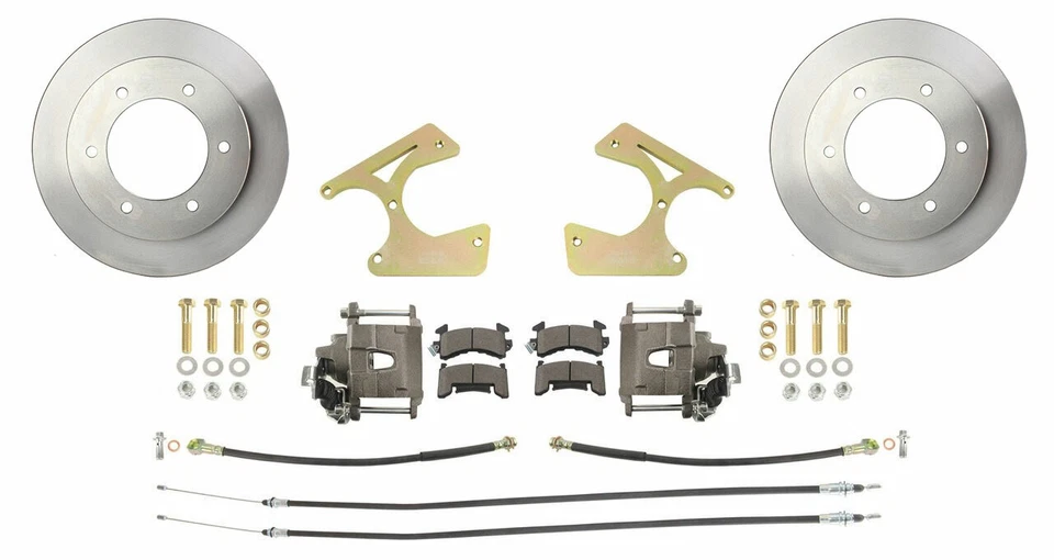 Fits 1963-1987 Chevy C10 Truck Rear 6 Lug Standard Disc Brake Kit DBK1012TRK - Imagem 1 de 4