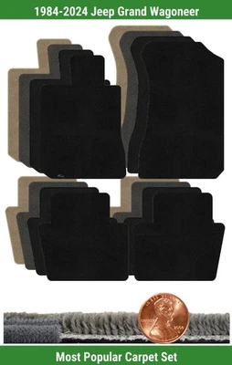 Juego de alfombrillas Ultimat personalizadas para Jeep Grand Wagoneer 1984-2024 (4 piezas) #U5L Foto 1 de 4