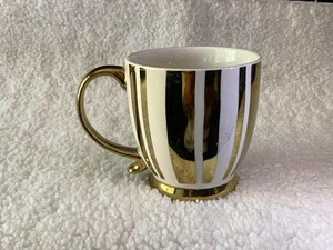 vergoldete weiß und gold Kaffeetasse seltener Fund - Bild 1 von 2