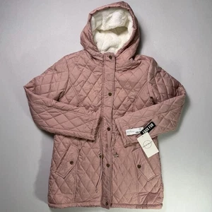 Vine & Valley Kunstfell gefütterter Damen Wintermantel, Gr. L, Ballett Slipper rosa, Neu mit Etikett - Bild 1 von 16