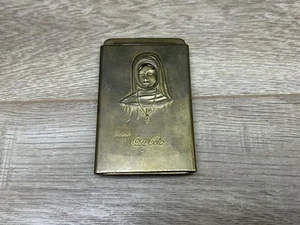 Antique 1915 Coca Cola Nun To Nude Naked Woman San Francisco Brass Belt Buckle - Picture 1 of 12