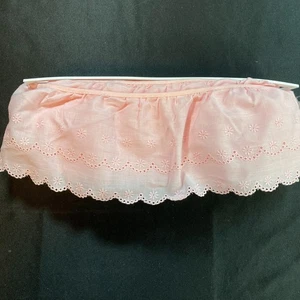 11 Yards Rosa Ösen Baumwolle überbackene Borte/Nähen/Handwerk/Schneiderei/5" breit - Bild 1 von 3