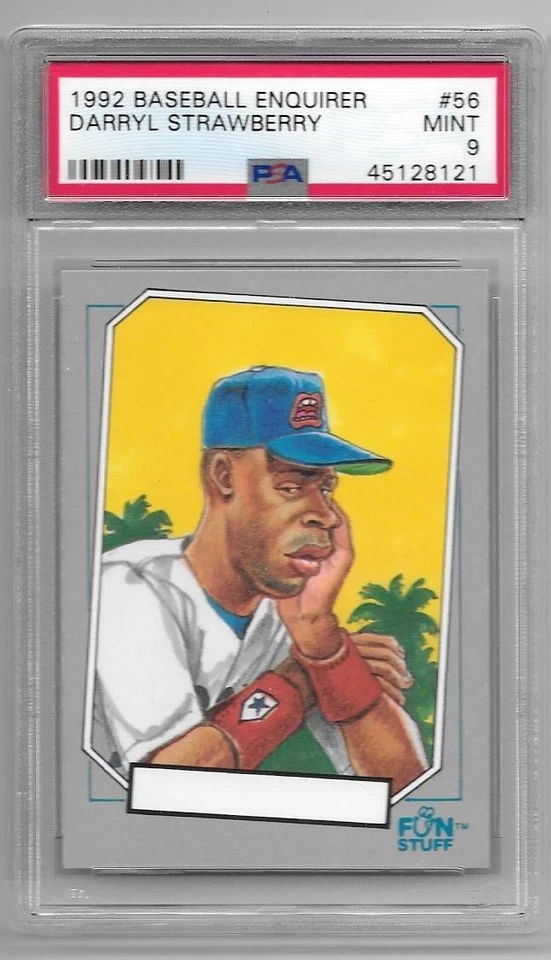 Darryl Strawberry 1992 Baseball Enquirer #56 Graded Mint PSA 9 - Image 1 of 1