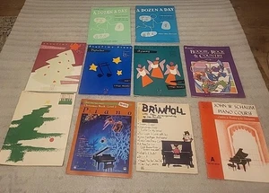 10 BeginnerPiano Sheet Music Books  Playtime Piano, Schuam, Brimhall, Christmas  - Picture 1 of 21