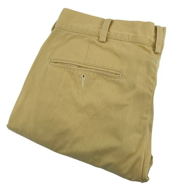 Polo Ralph Lauren Hombres Calce Clásico Chino Pantalones Caqui Amarillo Talla 34x30 Foto 1 de 4