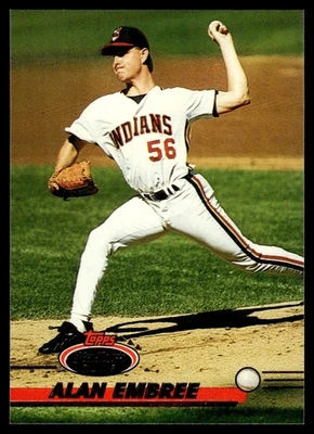 1993 Stadium Club Alan Embree Cleveland Indians #379 - Image 1 of 2