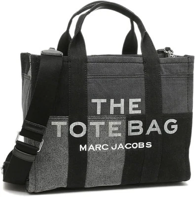 Marc Jacobs The Denim Tote Bag Medium H017M06FA21 012 Black Denim - Image 1 of 4