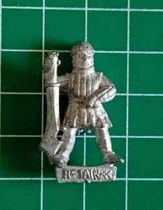 Bretonnian Men-At-Arms Retainer #A  Citadel Metal OOP Warhammer Fantasy GW 1980s - Picture 1 of 2
