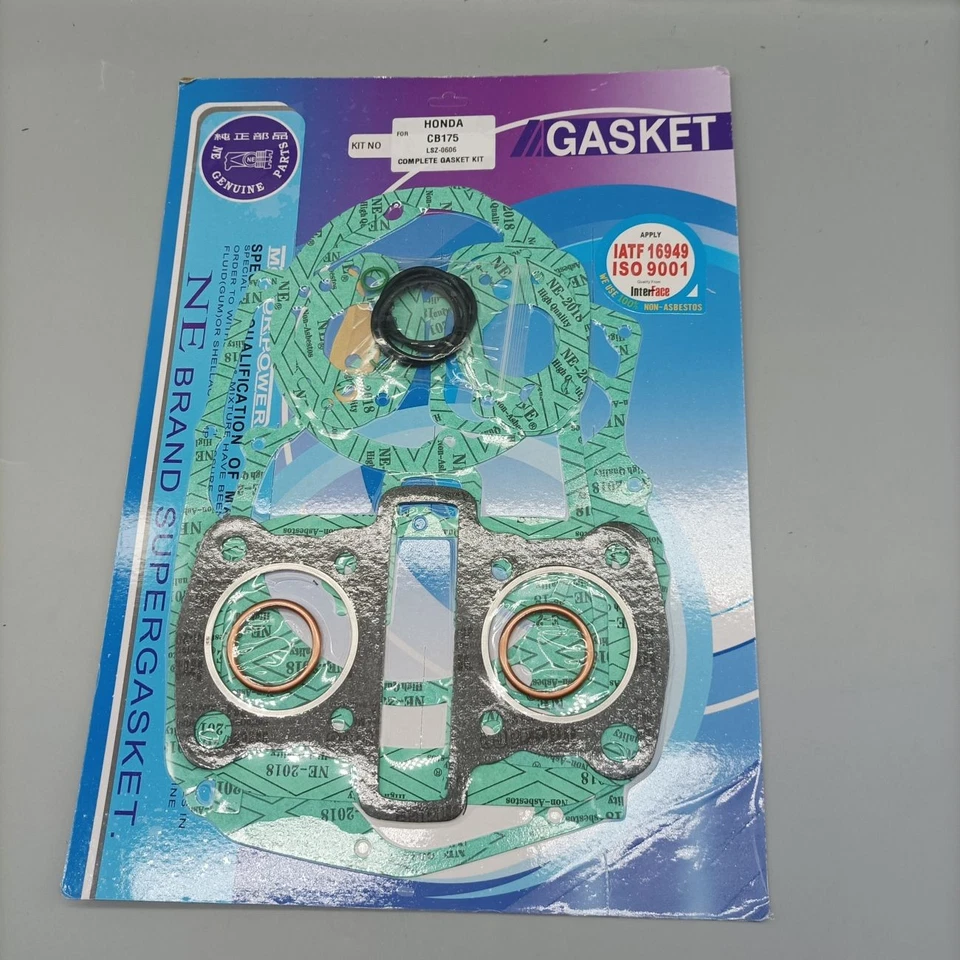 NOVO PARA Honda 1968-1973 CB175 CD175 CL175 SL175 Kit Conjunto de Vedações de Junta de Motor - Imagem 1 de 3