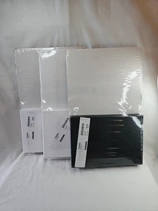 Set 3 scatole portaoggetti Ikea Tjena bianco e nero 7x9,75x6" (18x25x15cm) 103.954.21 - Foto 1 di 4