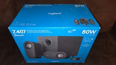 Logitech Z407 bluetooth computer speakers with Subwoofer and wireless control! - Image 1 of 4