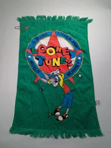 Vintage Looney Tunes Golf Cart Towel A Hare Under Par 1990s Y2K Bugs Bunny - Picture 1 of 8