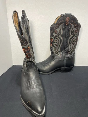 Botas de Vaquero Tony Lama Roper Redondas para Mujer Talla 9.5 B Cuero Negro Stableford Foto 1 de 4