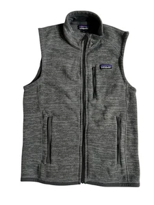 Patagonia Better Sweater Vest Mens Small Gray Hiking Full Zip Pockets Fleece - Picture 1 of 9