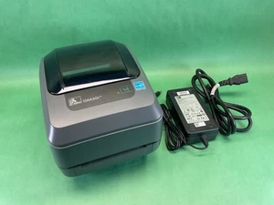 Zebra GX430t Thermal Label Printer USB LAN Ethernet Network GX43-102410 NICE! - Afbeelding 1 van 14