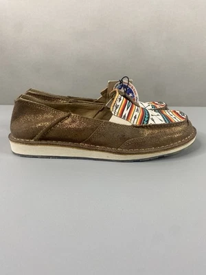 Ariat Cruiser Women’s Shoes 9.5 Rose Gold Aztec Arrow Print Casual Loafers - Image 1 of 4