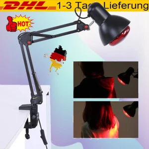 E27 Infrarot Therapie Lampe Wärmelampe Wärmestrahler Rotlichtlampe mit Ständer - Bild 1 von 19