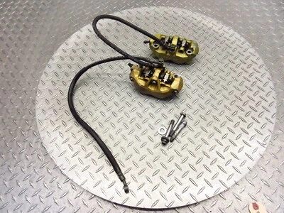 2005 03-07 Suzuki SV1000 SV1000S Front Left Right Brake Caliper Line READ NOTES - Image 1 of 4