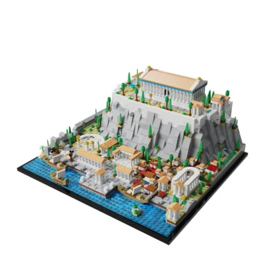 MOC: Acropolis of Athens Ancient Citadel Toys Building Set 1940 Pieces DIY - Image 1 of 4