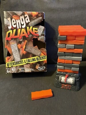 Jenga Quake Aftershocks & Falling Block Stacking Game Hasbro , Family Game - Image 1 of 4