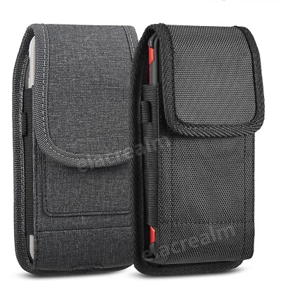 Belt Clip Vertical Holster Pouch Carrying Cover Case For Apple/Samsung CellPhone - Image 1 of 4