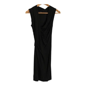 Allsaints Spitalfields Leandre Stretch Wool Sleeveless Asymmetric Ruched Dress B - Picture 1 of 5