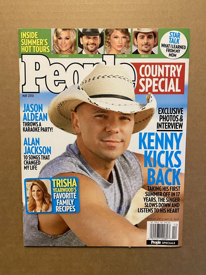 People Country Special Magazine Kenny Chesney May 2010 Brand New Free Shipping - Image 1 of 1