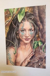 Cartolina Jim Colorex Forest Girl: serie Ogham 2008 - Foto 1 di 3