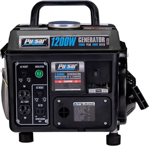 G1200SG 1.200W Mango de Transporte Generador Portátil a Gas, 1200W, Negro/Gris - Imagen 1 de 8