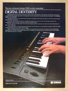 Yamaha CE20 Keyboard 1983 Vintage Print Ad - Bild 1 von 1