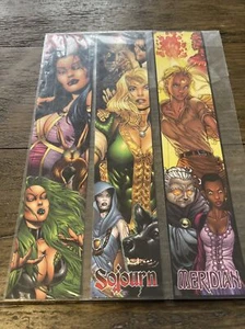 lot of 3 vintage 2002 CGE Comic bookmarks meridian sojourn mystic rare - Picture 1 of 14