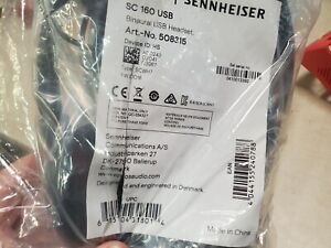 Epos Sennheiser Sc 160 USB Stereo Headband Computer Headphones in Black 508315