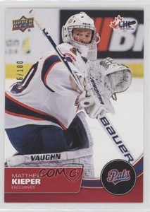 2021-22 Upper Deck CHL Exclusives /100 Matthew Kieper #137