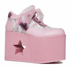 Y.R.U. x Sanrio Collab: Qozmo Twin Stars Pink Platform Sneaker Size 9