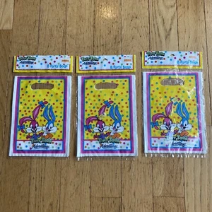 Vintage 90s TINY TOON ADVENTURES Babs & Buster Party Treat Bags - 24 bags total - Picture 1 of 3