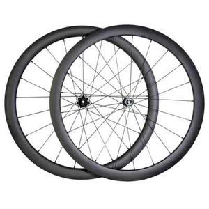 700C Disc Brake Road Bike Carbon Wheelset Clincher 12x100/12x142mm HG XDR Hub - Picture 1 of 8