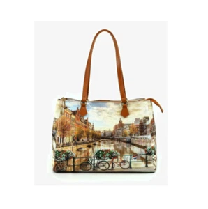 Borsa a spalla Shopping 3 Zip ynot Y Not? Amsterdam donna ragazza - Foto 1 di 3
