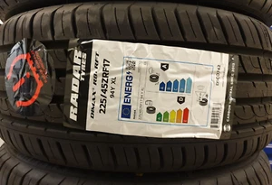 NEW RADAR CAR TYRES 225/45 RFT17 XL 94W 225 45 17 RUNFLAT RFT 2254517 D+A - Picture 1 of 5