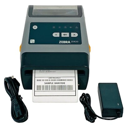 TESTED Zebra ZD620 Direct Thermal Barcode Label Printer Cutter USB LAN Bluetooth - Image 1 of 4