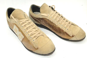 DOLCE E GABBANA women shoes sz 7.5 Europe 38 beige suede S9306 - Picture 1 of 5
