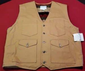 Schaefer Outfitter Tan Canvas Western Ranch Workwear Vest Men’s SZ 2XL USA Made - Picture 1 of 12