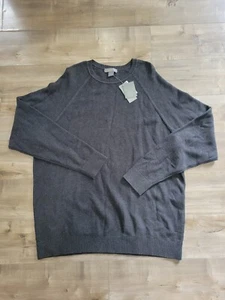 NEW Daniel Cremieux Sweater Men XXL Supima Cotton Signature Collection Gray READ - Picture 1 of 7