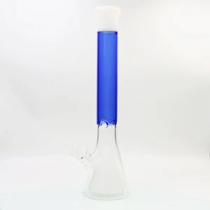 Pipas de agua para fumar de vidrio cachimba hechas a mano de 18"" vasos bong con tazón de vástago inferior - Imagen 1 de 10