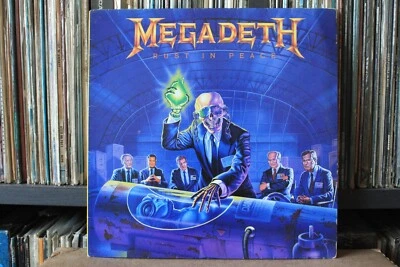 MEGADETH RUST IN PEACE  ORIGINAL GLORIOUS   FIRST PRESSING 1990  VINYL  RARE  LP - Image 1 of 4
