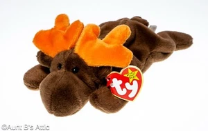 Ty Beanie Babys im Ruhestand Vintage 1993 ""Schokolade"" der Elch Plüschtier #4015 - Bild 1 von 6