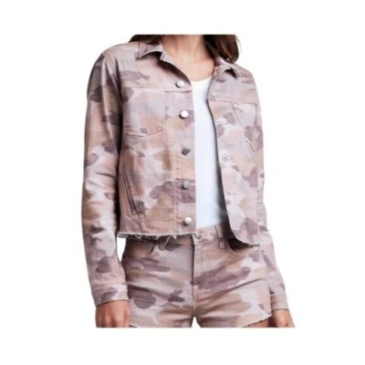Chaqueta Janice para mujer L'Agence rosa desnuda camuflada XS NUEVA CON ETIQUETAS Foto 1 de 4